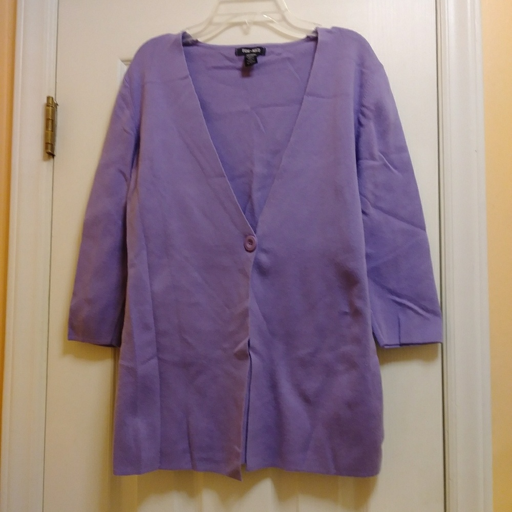 Spring + Mercer Womens Cardigan Size Medium Purple